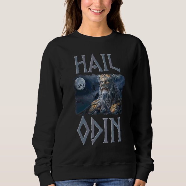 Sweatshirt Viking Viking Valhalla Odin Thor Marteau Nordmann  (Devant)
