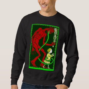 Sweatshirt vilain Noël krampus enfant victorien