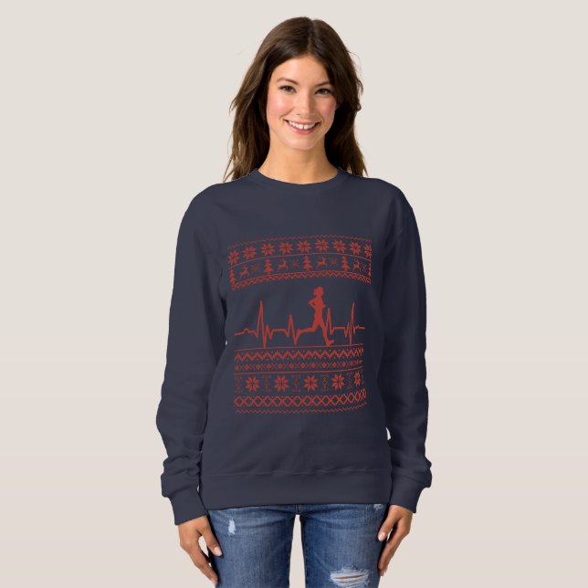 Sweatshirt Vilain pull de Noël (Devant entier)