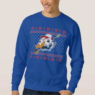 Sweatshirt Vilain Snowman Douille de Noël moche