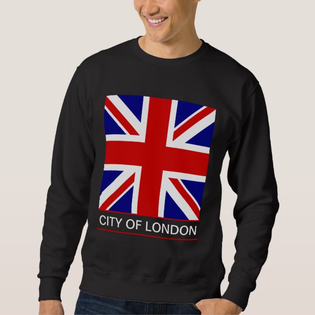 Sweatshirt Ville de Londres - drapeau d'Union Jack (Devant)