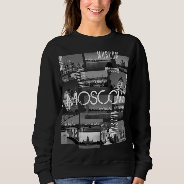 Sweatshirt Ville de Moscou St Basil'architecture de la cathéd (Devant)
