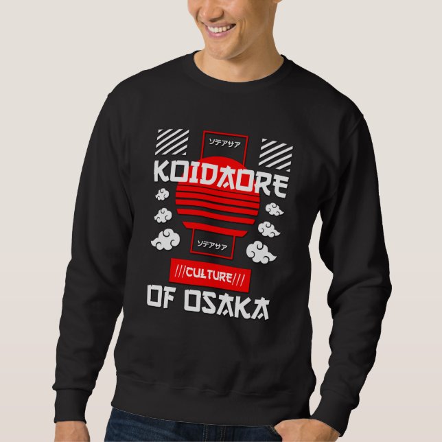 Sweatshirt Villes du Japon - Osaka (Devant)