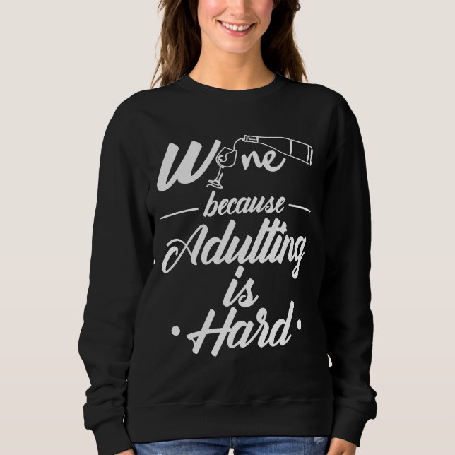 Sweatshirt Vin Boire Vin Blanc Boissons Vin Rouge (Devant)
