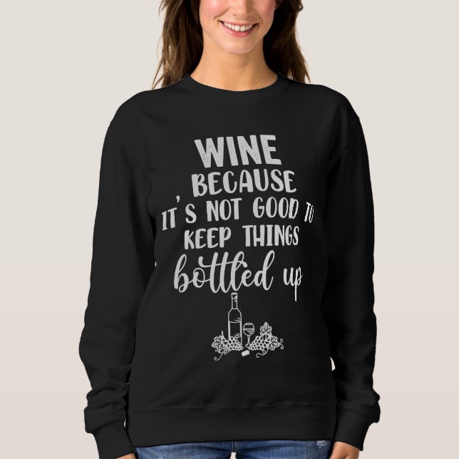 Sweatshirt Vin Bouteillé (Devant)