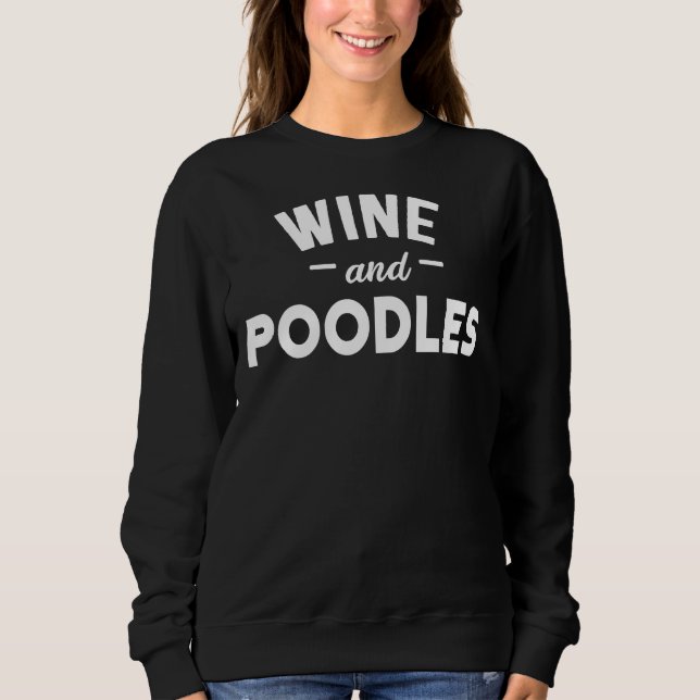 Sweatshirt Vin Et Poodles (Devant)