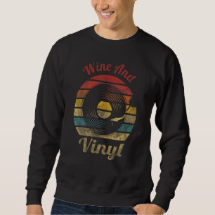 Sweatshirt Vin et Vinyle Disque Rétro Musique Vintage