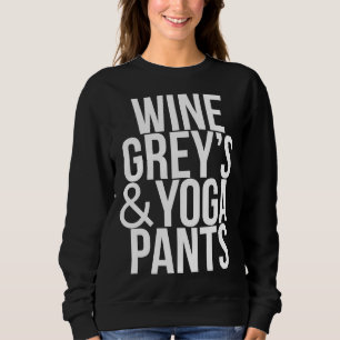 Sweatshirt Vin Gris S&amp Pantalon Yoga