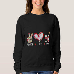 Sweatshirt Vin Peace Love