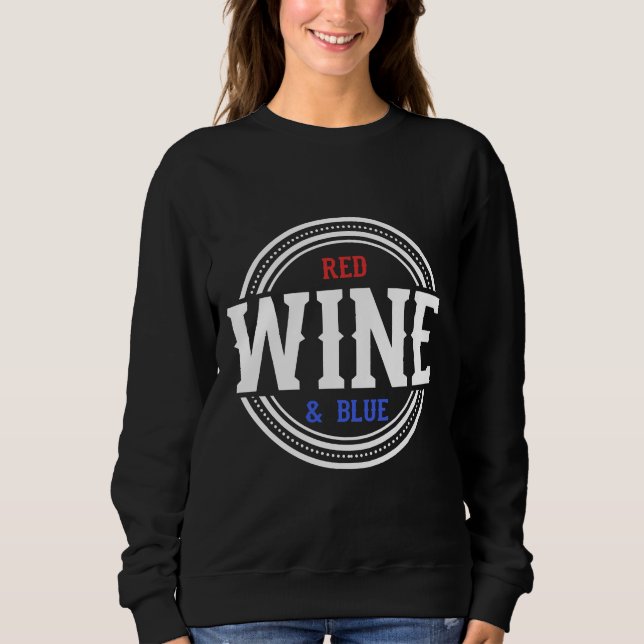 Sweatshirt Vin Rouge Et Vin Bleu (Devant)