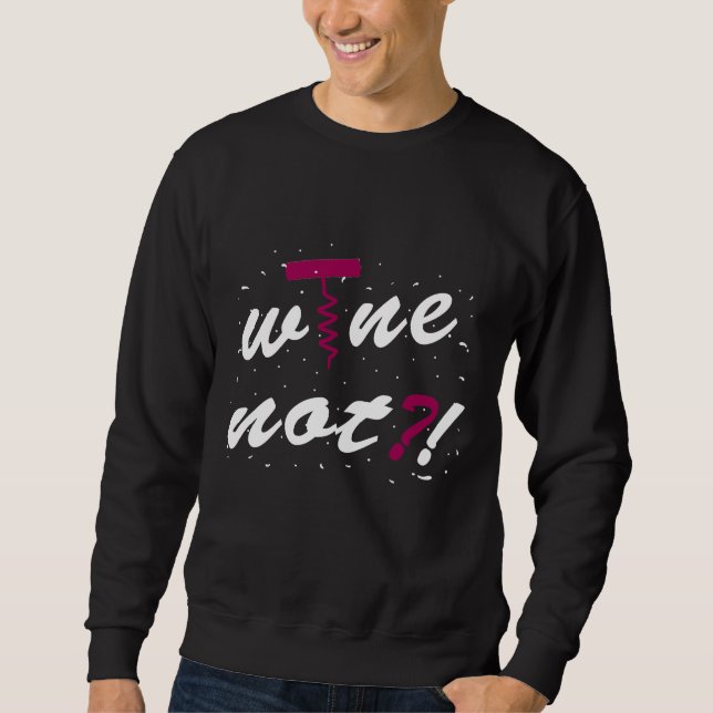 Sweatshirt Vin Vin Vin Rouge Vin Blanc (Devant)