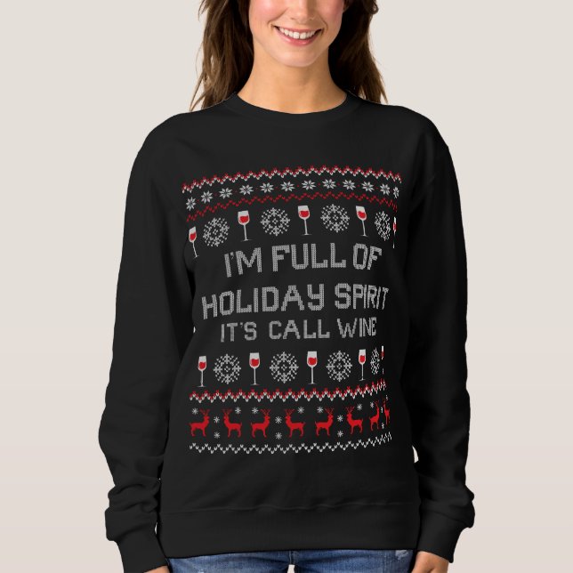 Sweatshirt Vin Xmas Vilain (Devant)