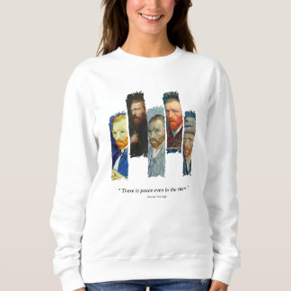 Sweatshirt Vincent Van Gogh portrait and qoute 