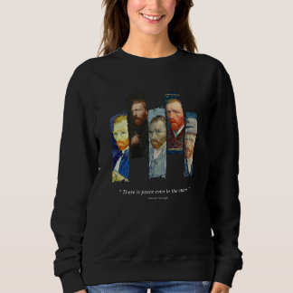 Sweatshirt Vincent Van Gogh portrait and qoute 