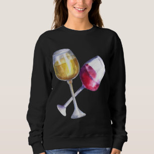 Sweatshirt Vins Rouge Et Blanc