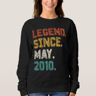 Sweatshirt Vintage 12 ans de légende depuis mai 2010 12th Bi