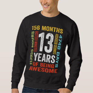 Sweatshirt Vintage 13ème anniversaire 13 ans être génial