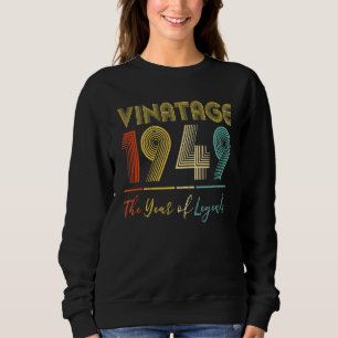 Sweatshirt Vintage 1949 73ème anniversaire Idées Hommes Femme