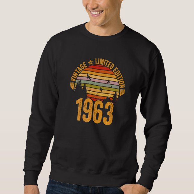 Sweatshirt Vintage 1963  Légende depuis 1963 (Devant)