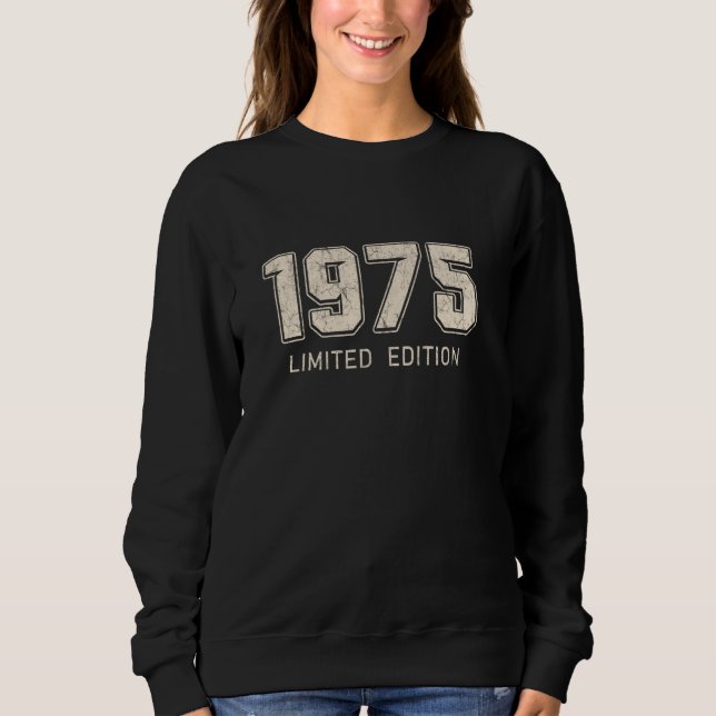 Sweatshirt Vintage 1975 Edition Limitée 50 Ans (Devant)