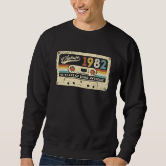 Sweatshirt Vintage 1982 Limited 40 Years Of Being Awesome