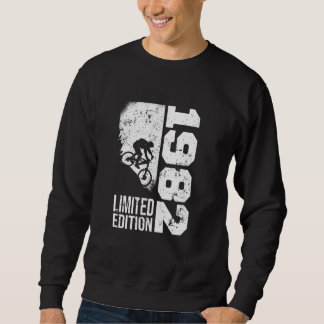 Sweatshirt Vintage 1982 Vélo d'anniversaire MTB-Bicycles Moun