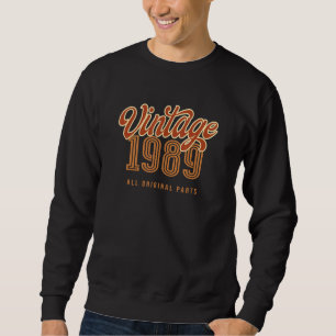 Sweatshirt Vintage 1989 Toutes Les Pièces Originales Pour Hom