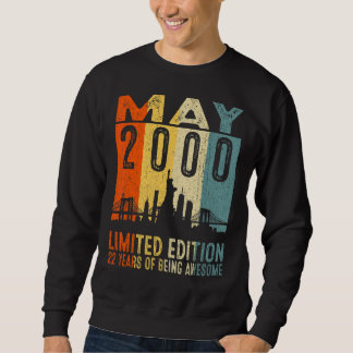 Sweatshirt Vintage 2000 22 Ans Fabriqué En Mai 2000 22e Birt