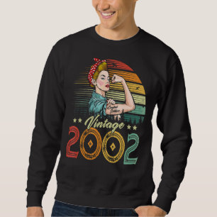 Sweatshirt Vintage 2002 2002 20e anniversaire 20 ans