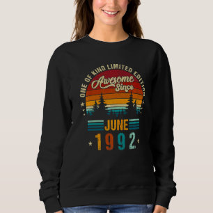 Sweatshirt Vintage 30ème anniversaire stupéfiant depuis juin 