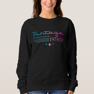Sweatshirt Vintage 51e anniversaire Décorations Vintage 1974