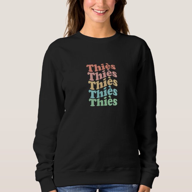 Sweatshirt Vintage 70's Senegal Hippie City - Retro Thiès (Devant)