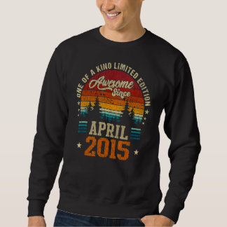 Sweatshirt Vintage 7 E Anniversaire Awesome Depuis Avril 2015