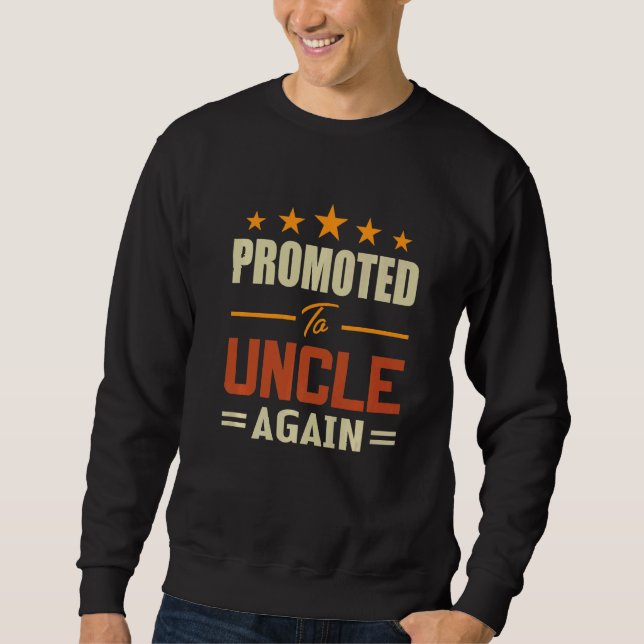 Sweatshirt Vintage à nouveau promu oncle   (Devant)