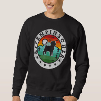 Sweatshirt Vintage Affenpinscher Retro Chien Maman Papa