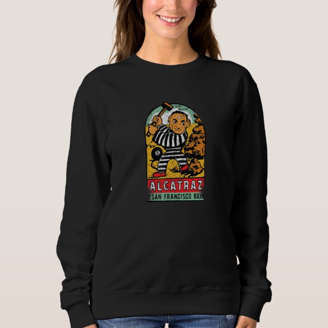 Sweatshirt Vintage Alcatraz Prison (Devant)