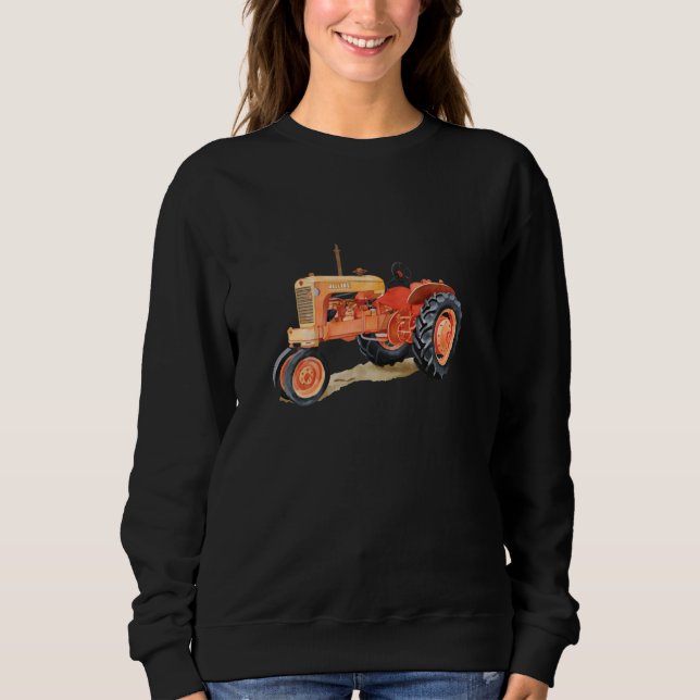 Sweatshirt Vintage Allis Chalmers WD45 Tracteur Impression (Devant)