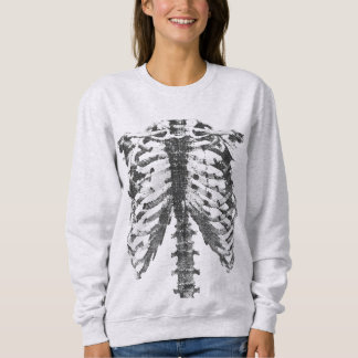 Sweatshirt Vintage Anatomical Rib Cage Sketch Design