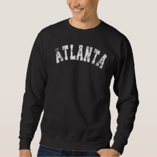 Sweatshirt Vintage Atlanta Georgia Retro vêtement en détresse