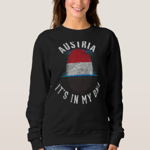 Sweatshirt Vintage Autriche Drapeau Il Dans Mon Adn Autriche