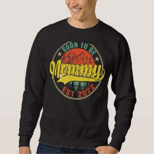 Sweatshirt Vintage Bientôt Être Maman Famille