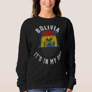 Sweatshirt Vintage Bolivie Drapeau Il Est Dans Mon Adna Boliv