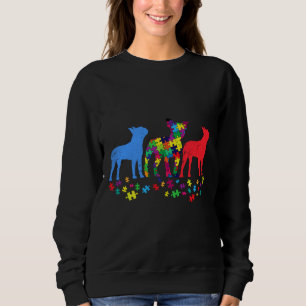 Sweatshirt Vintage Boston Terrier Puzzle Sensibilisation sur