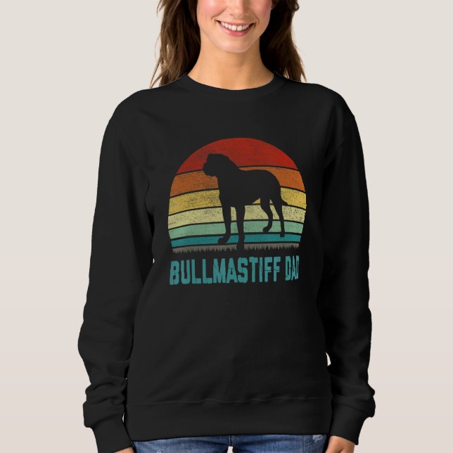 Sweatshirt Vintage Bullmastiff Dad  Dog (Devant)