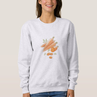 Sweatshirt vintage carrot illustration