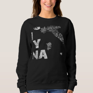 Sweatshirt Vintage C'est Dans Mon ADN Italie Carte D'Empreint