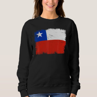 Sweatshirt Vintage Chile Flag Chilean Independence Day