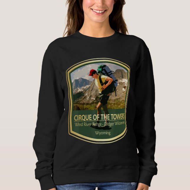 Sweatshirt Vintage Cirque Of The Towers (PF) (Devant)