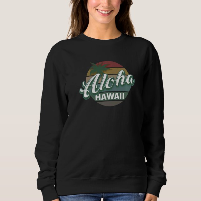 Sweatshirt Vintage classique Aloha Hawaii Paradise (Devant)