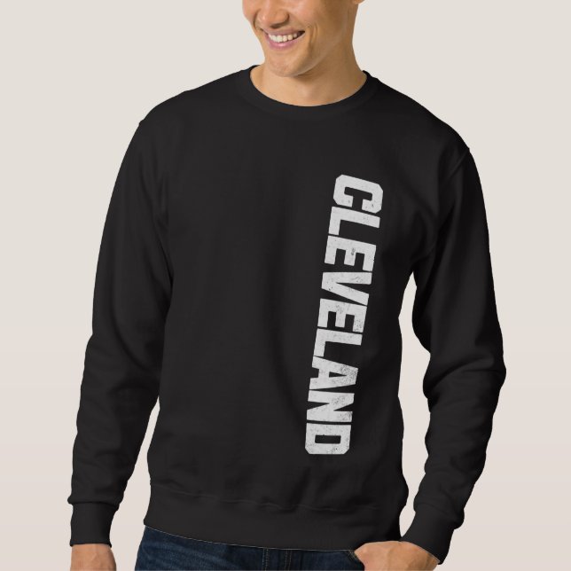 Sweatshirt Vintage Cleveland USA Hometown Pride Varsity Cleve (Devant)
